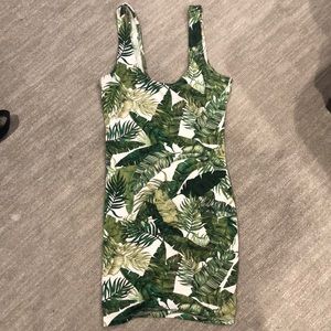 Barely used Palm leaf bodycon